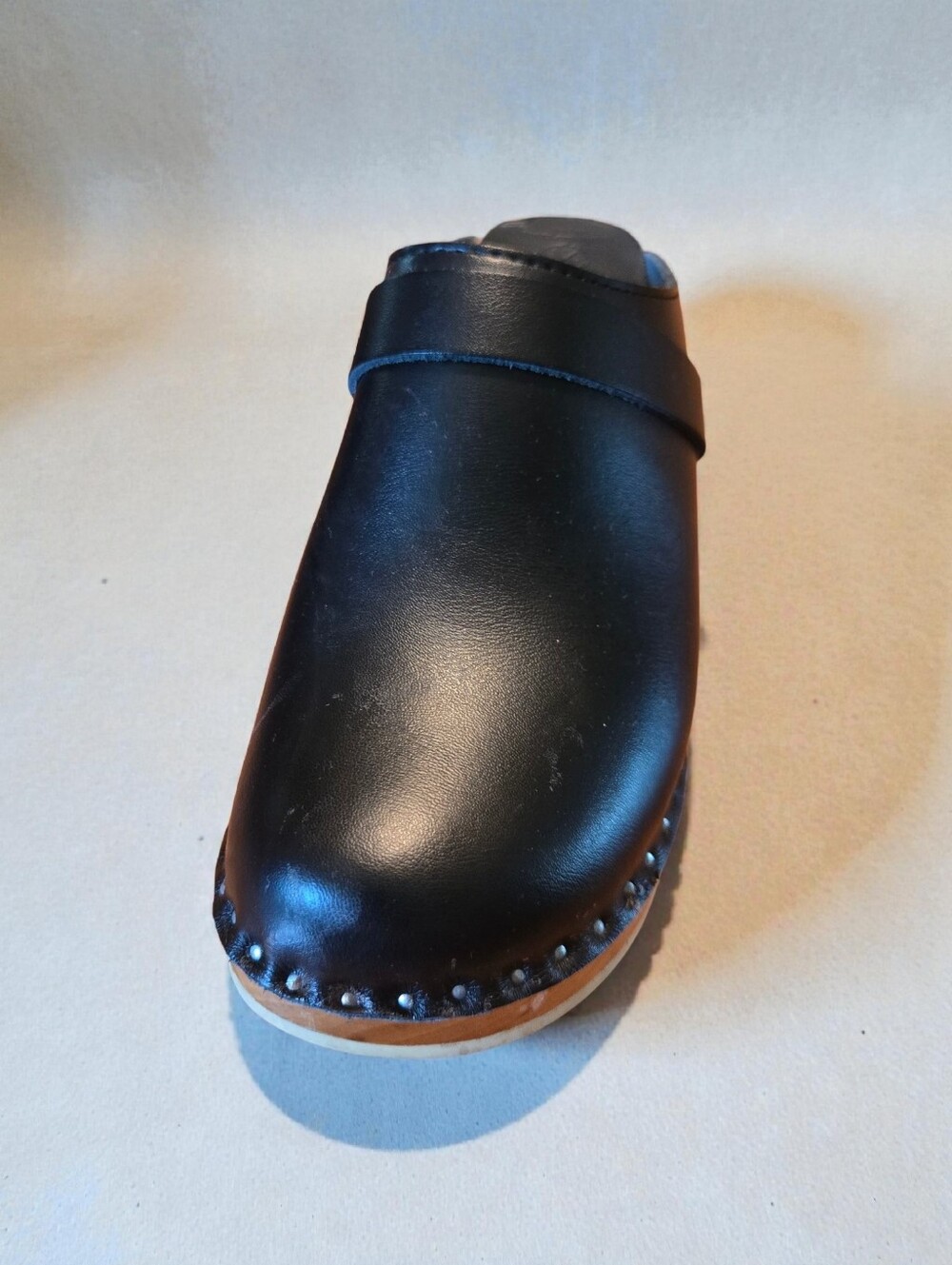 Troentorp Black Clog Size 38 / 8 Made In Sweden - Picture 7 of 15